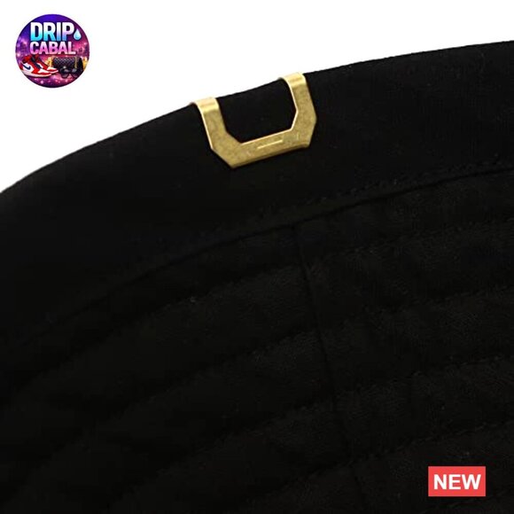 Vintage Washed Cotton Bucket Hat with Deep Brim and Gold Plated Label main image 5